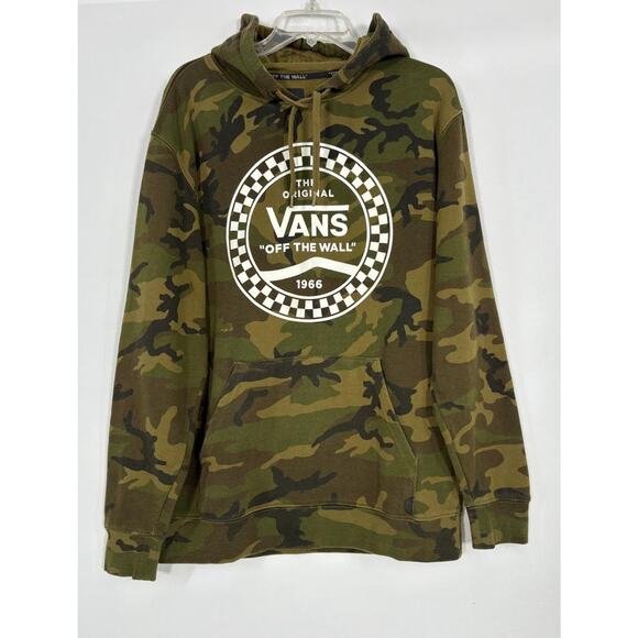VANS Men's Classic Pullover Camo Hoodie Size M - Picture 1 of 13